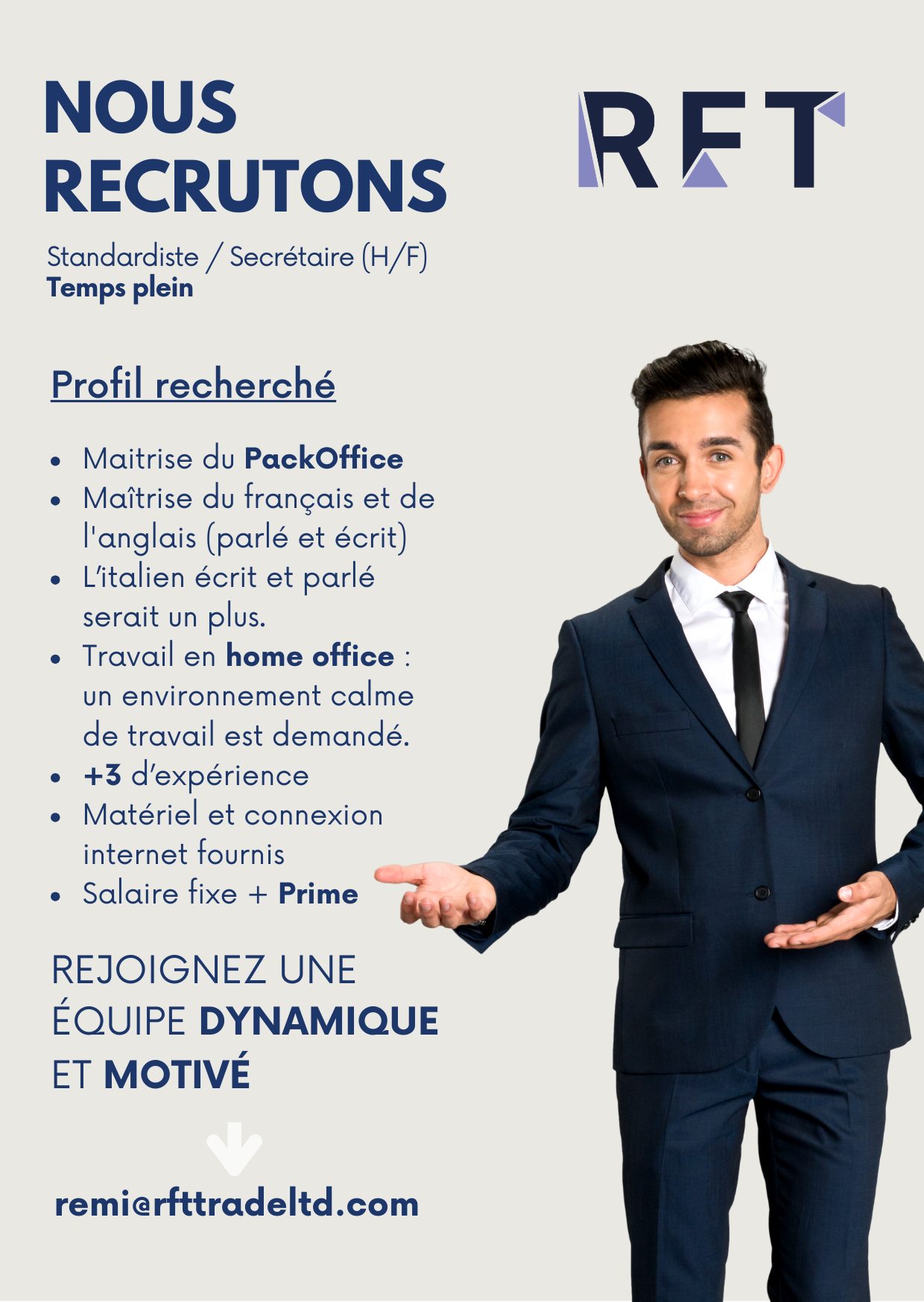 RFT - RFT recrute des candidats pour débuter la nouvelle année ...
