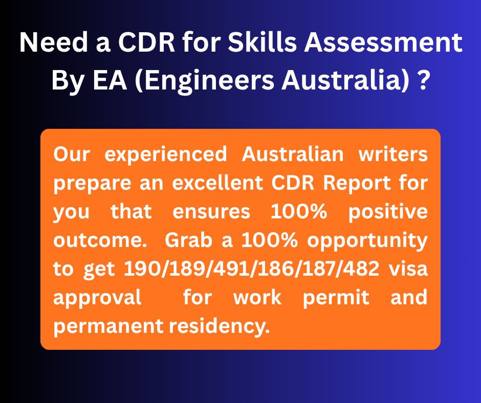 Global - Need CDR for Skills Assessment by EA (Engineers Australia) for ...