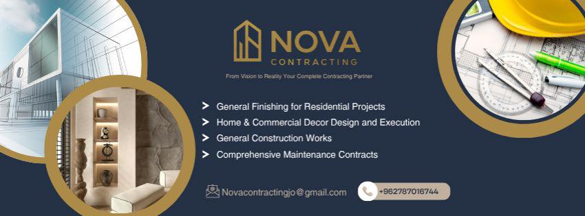شركة نوفا لتصميم وتنفيذ الأعمال - Nova Design & Build | Amman