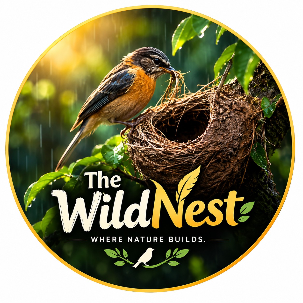 This may be one of nature’s tiniest construction projects. 🐦🌿 Watch a ...