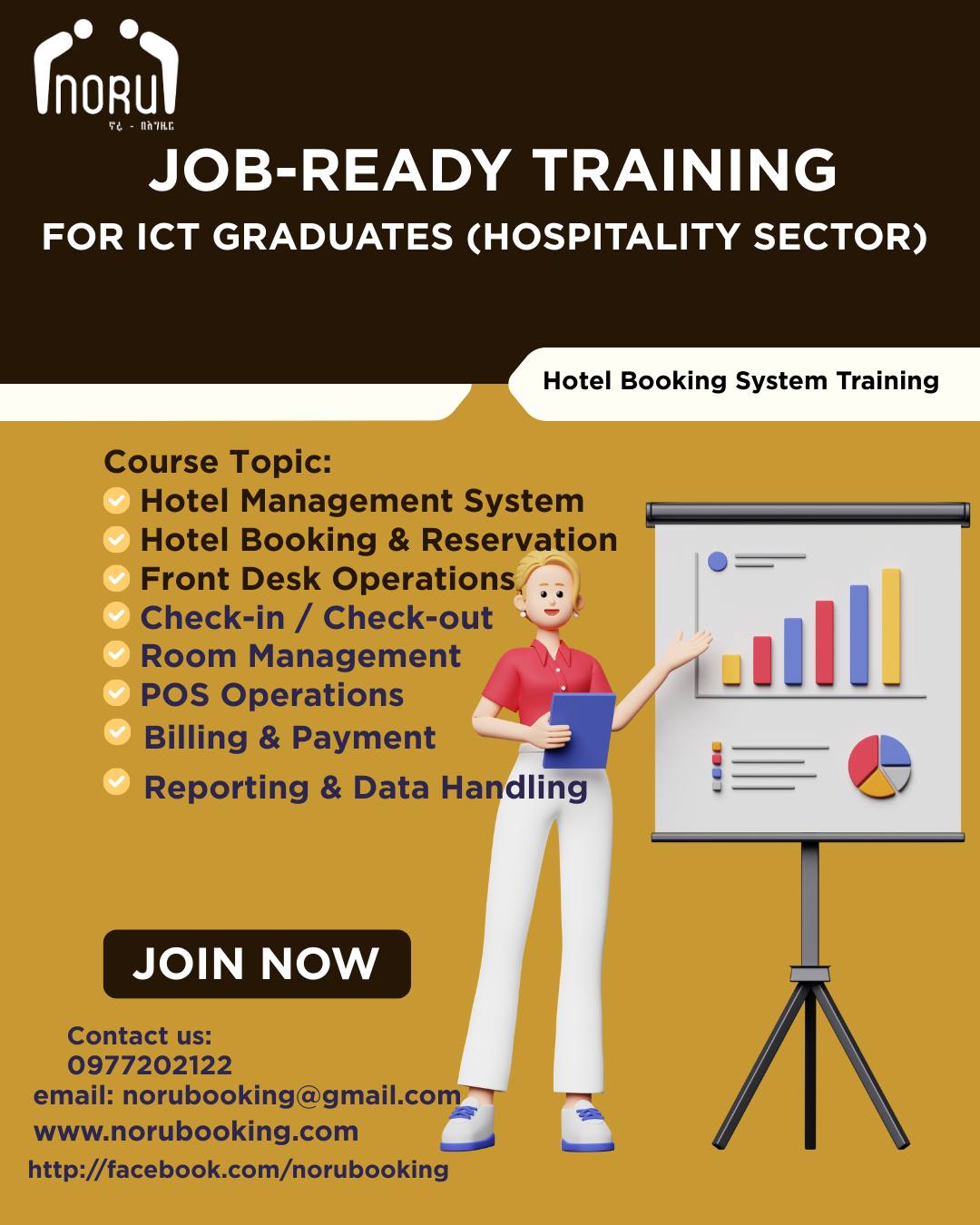 Noru - 📢 Norubooking – FREE Training Opportunity! We are calling 20 ICT ...