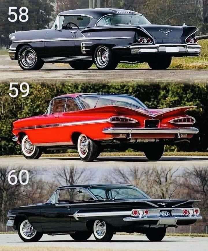 1958, 1959 and 1960 Chevrolet Impala ткжвлая = 17 순물 American