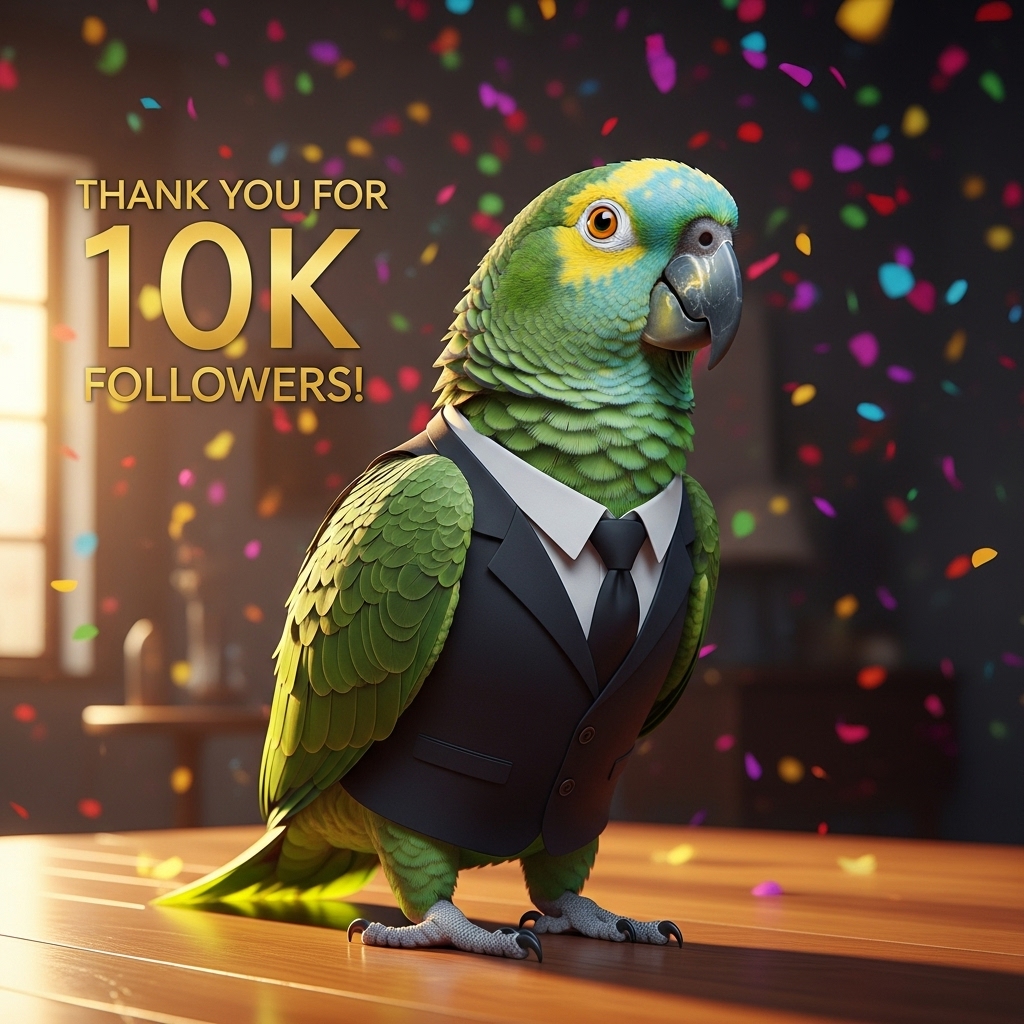 Mind - 🎉🦜 The legendary rocker parrot just hit 10K followers! 🤘💥 You ...