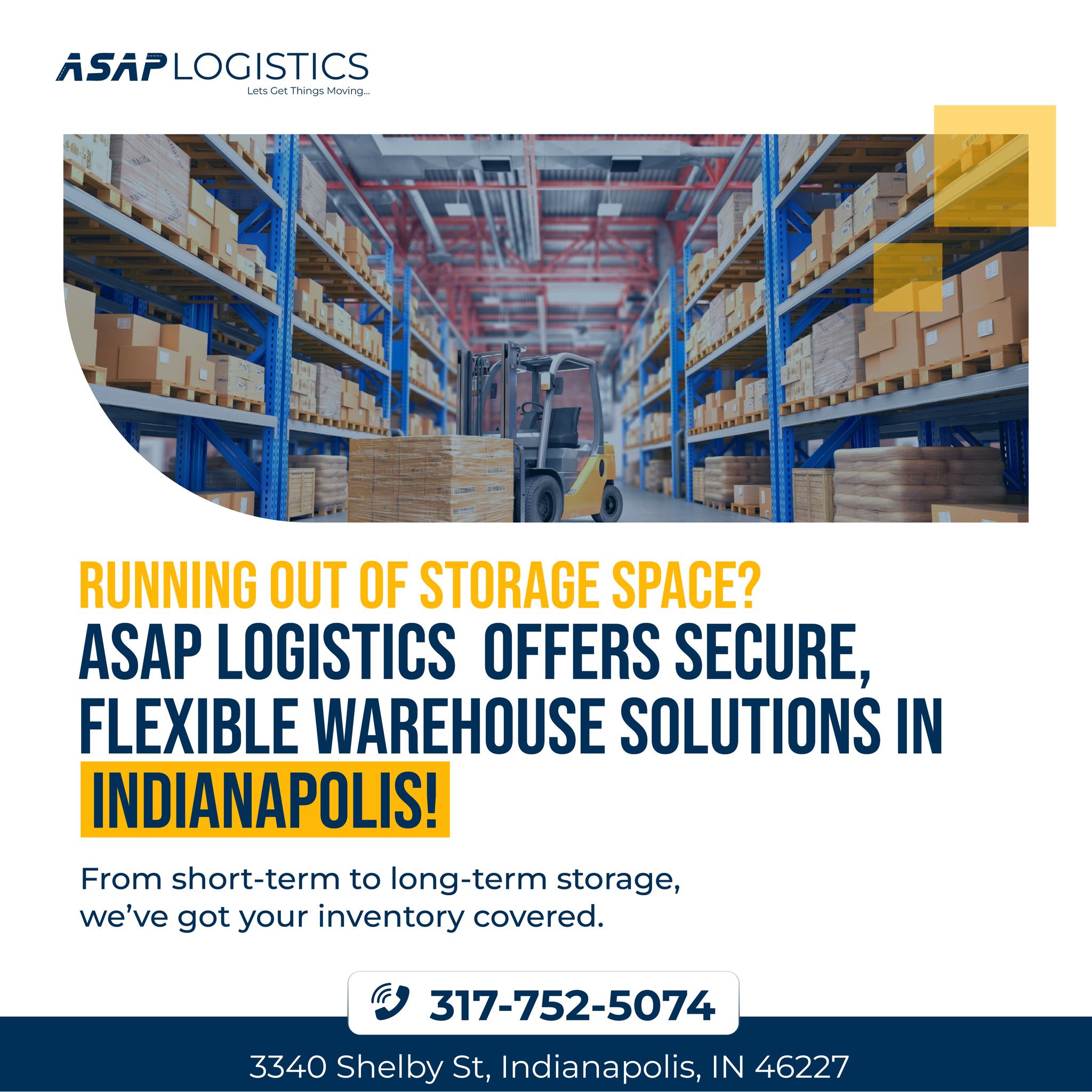 Asap logistics Inc - Warehouse, Storage, Distribution and Cross Dock