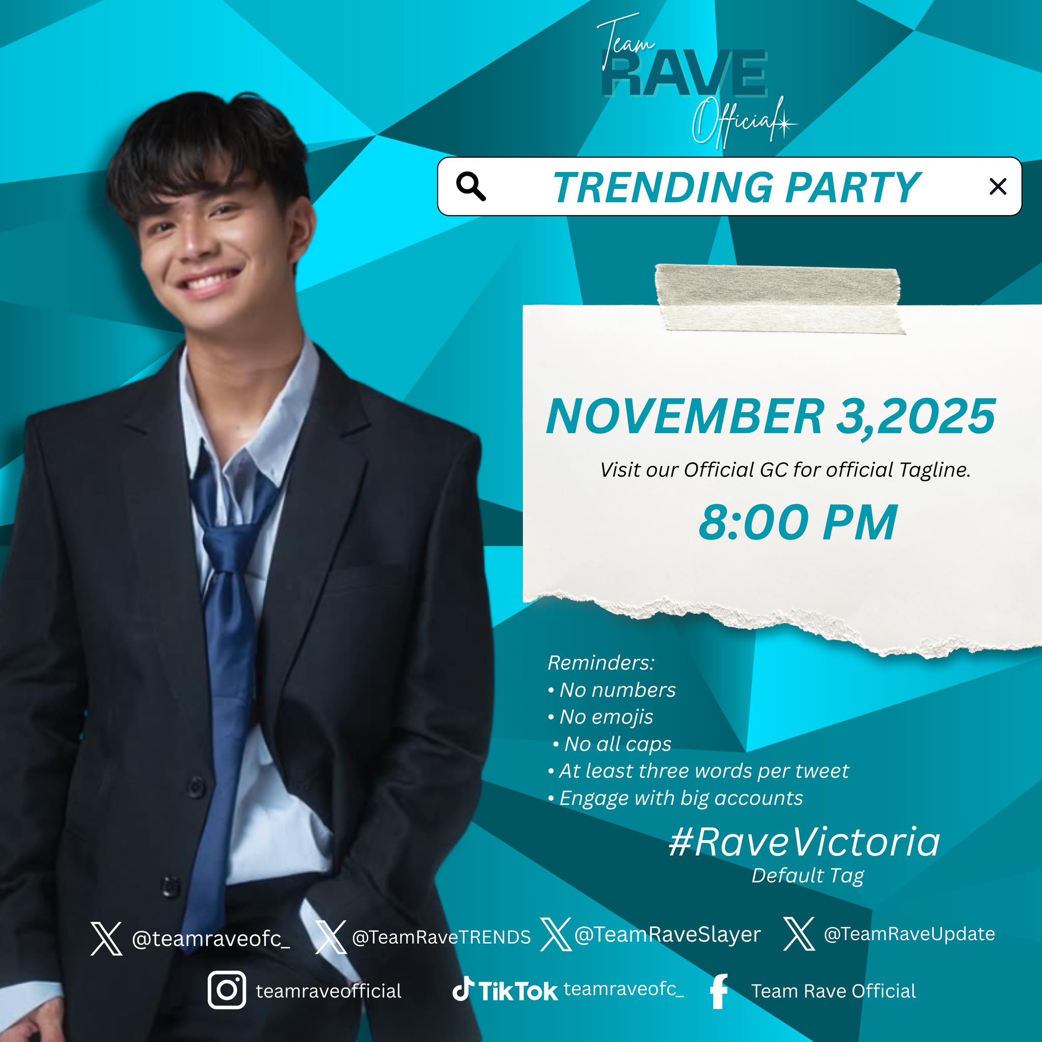 Team - Good day Team Rave, Trending party later, starts at 8pm. Visit ...