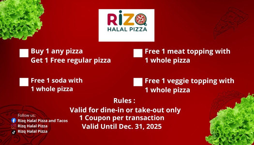 Rizq Halal Pizza and Tacos