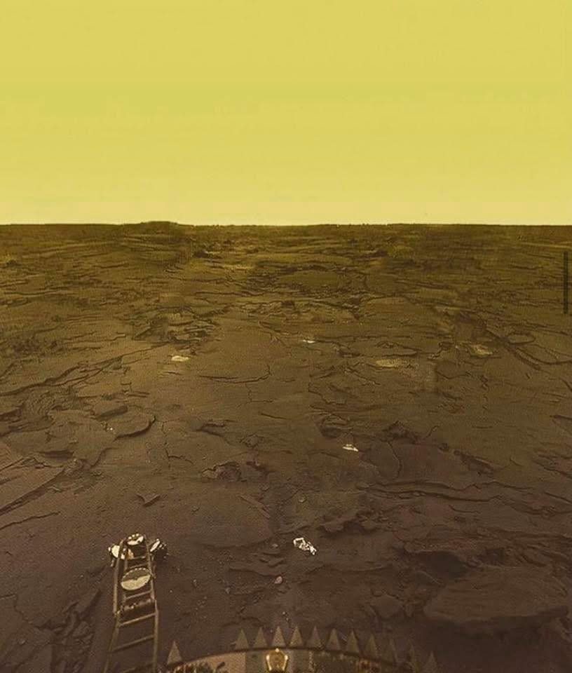 Venera 13 spacecraft explores Venus' surface