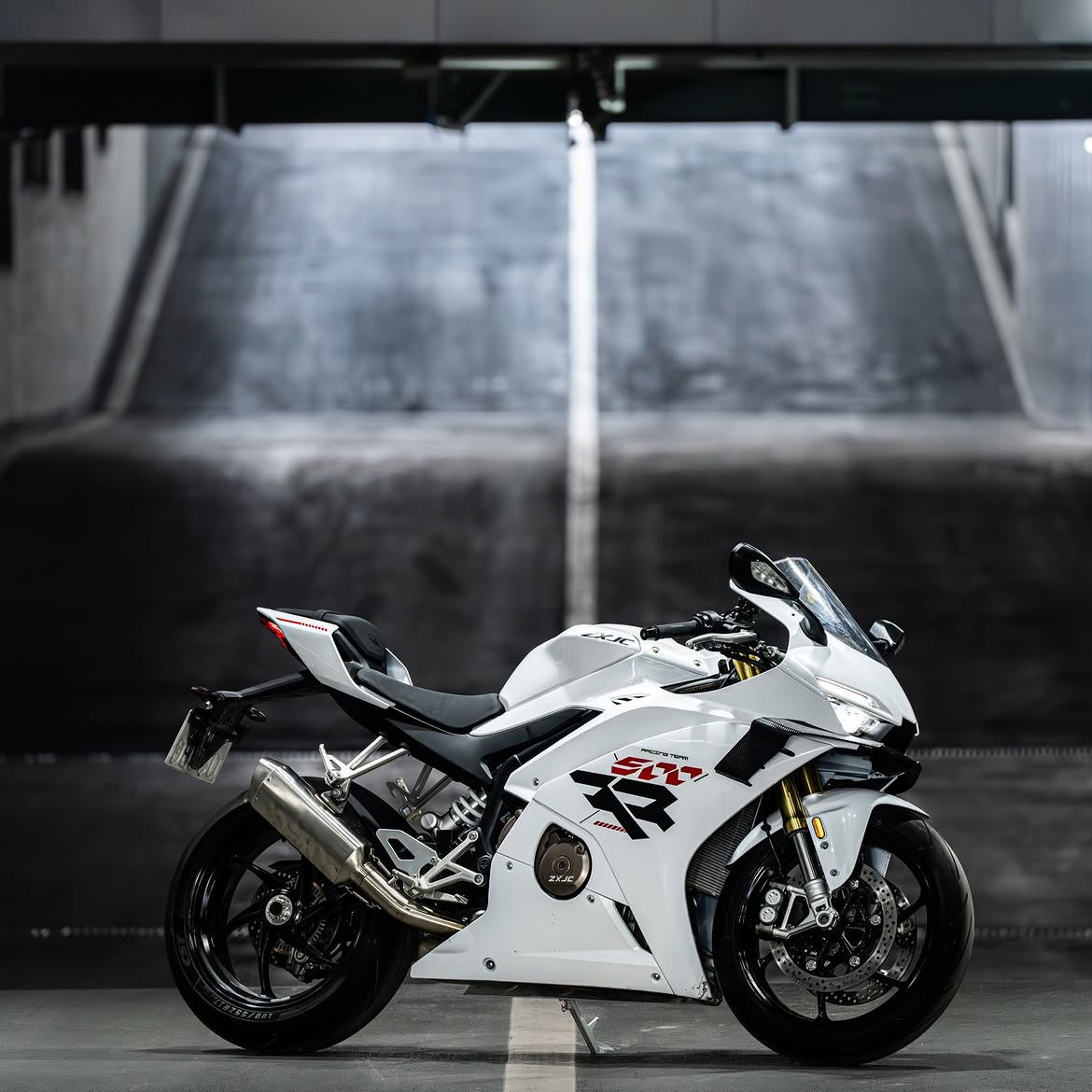 The ZXMOTO 500RR doesn't just pass through. It leaves an