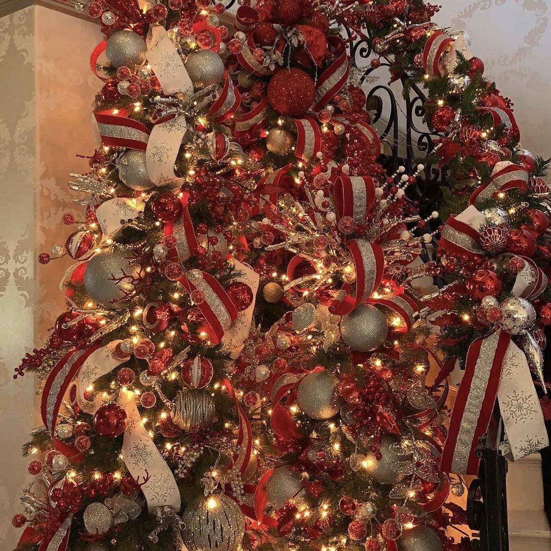 Deck the Halls With Me, it’s a Christmas tree decorating page on Reels