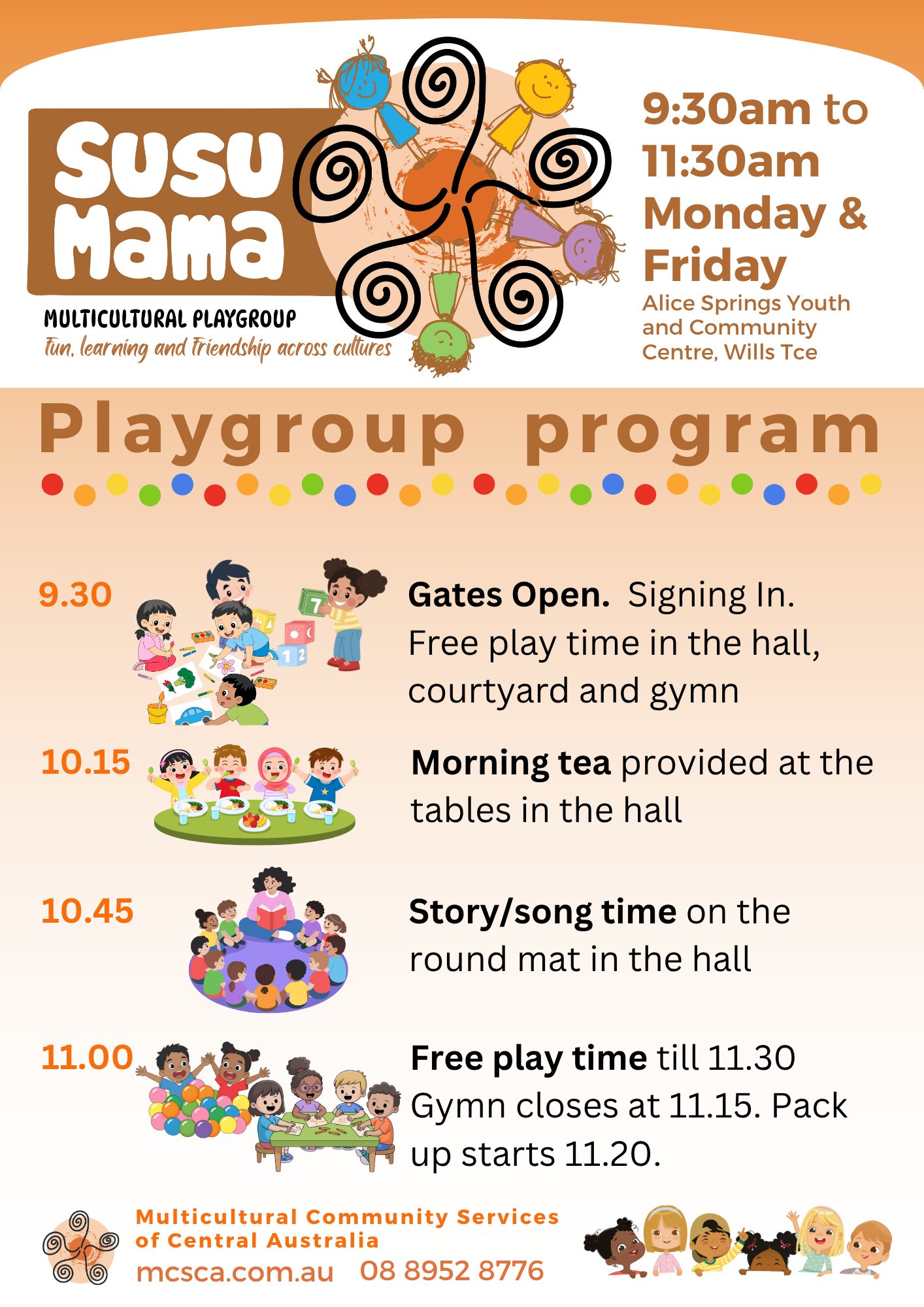 ⭐️Updated Playgroups and Activities calendar for terms one & two