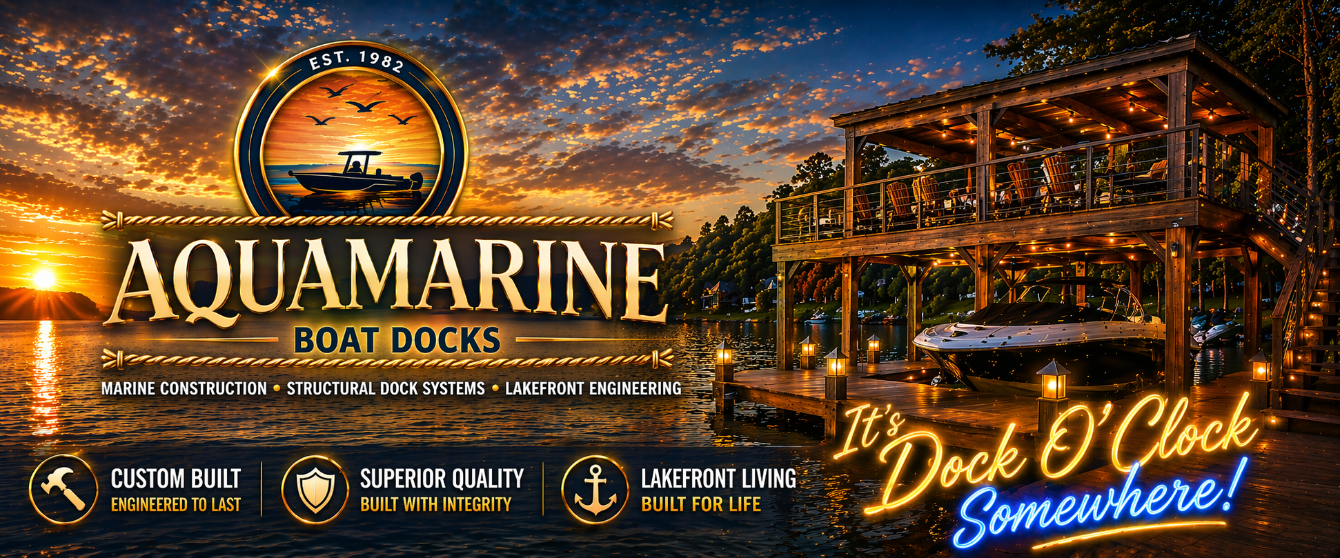 AquaMarine Boatdocks | Austin TX