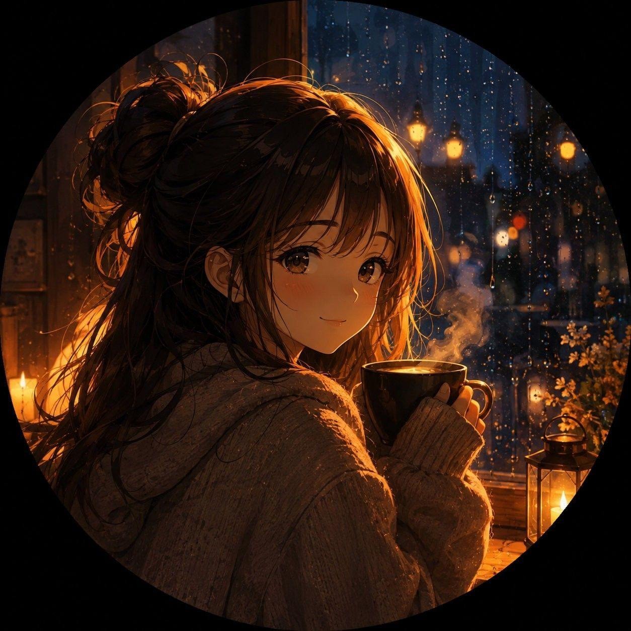 Some nights, peace is all you need. 🌙 Just a quiet room, soft rain, and ...