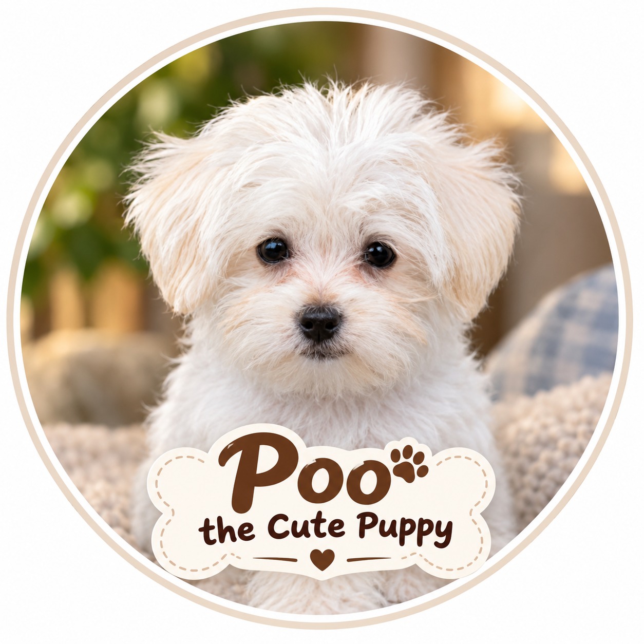 That tiny head tilt gets me every single time. 🥹🤍 #PooTheCutePuppy # ...