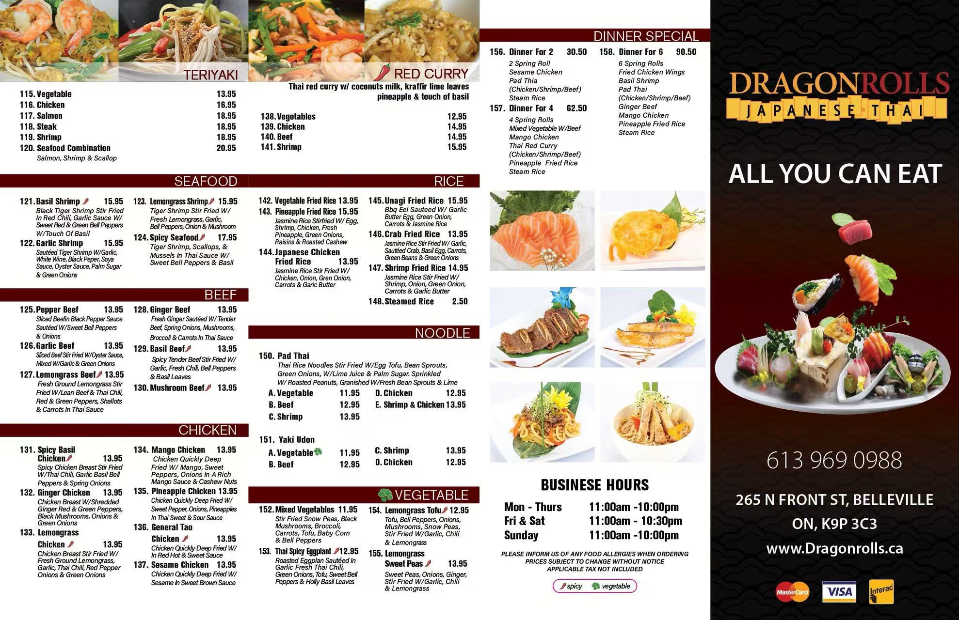📣 Dragon Rolls Takeout Menu 📣... - Dragon Rolls Belleville | Facebook