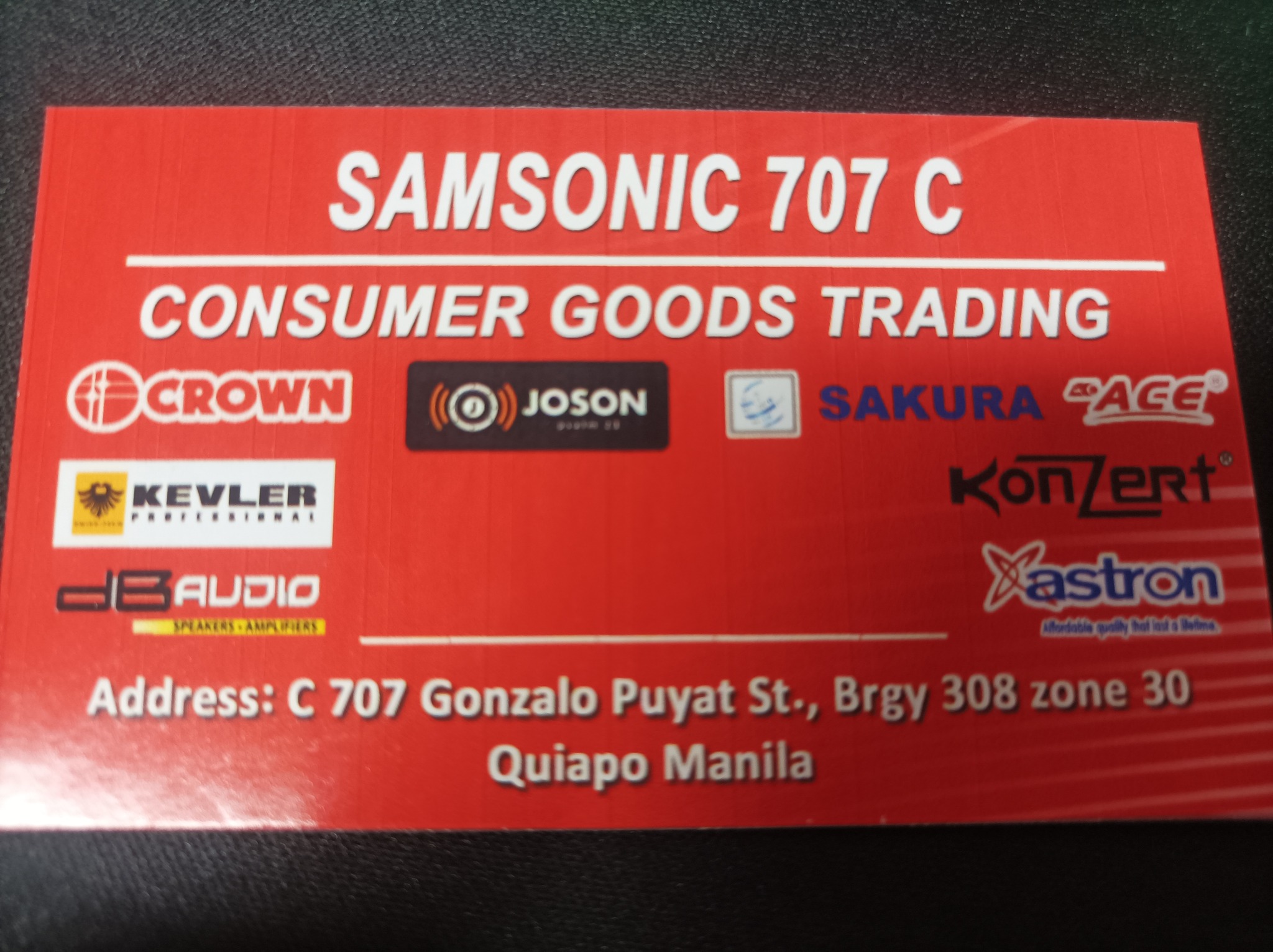 Samsonic Consumer Goods Online | Manila