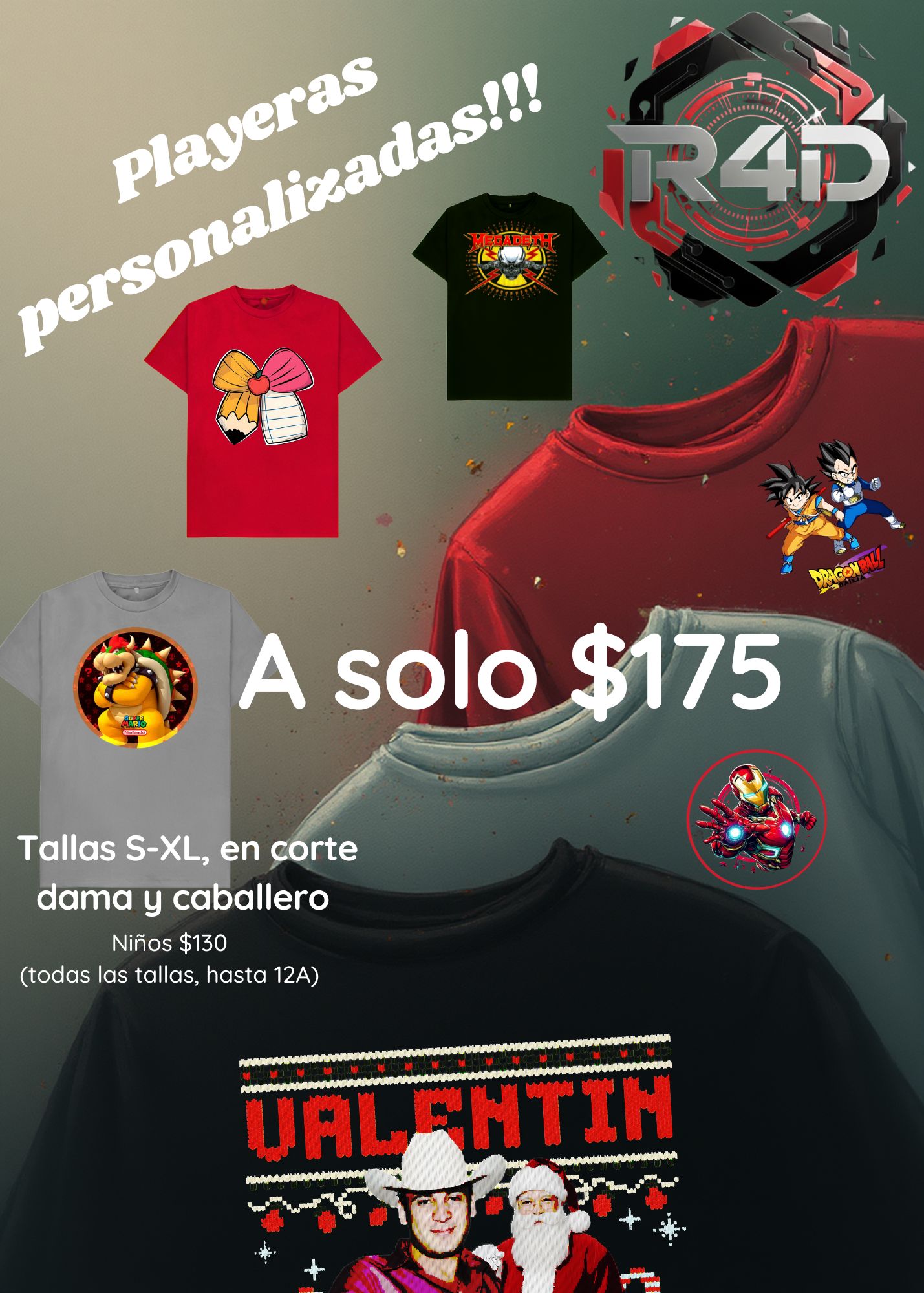 R4D Playeras Personalizadas