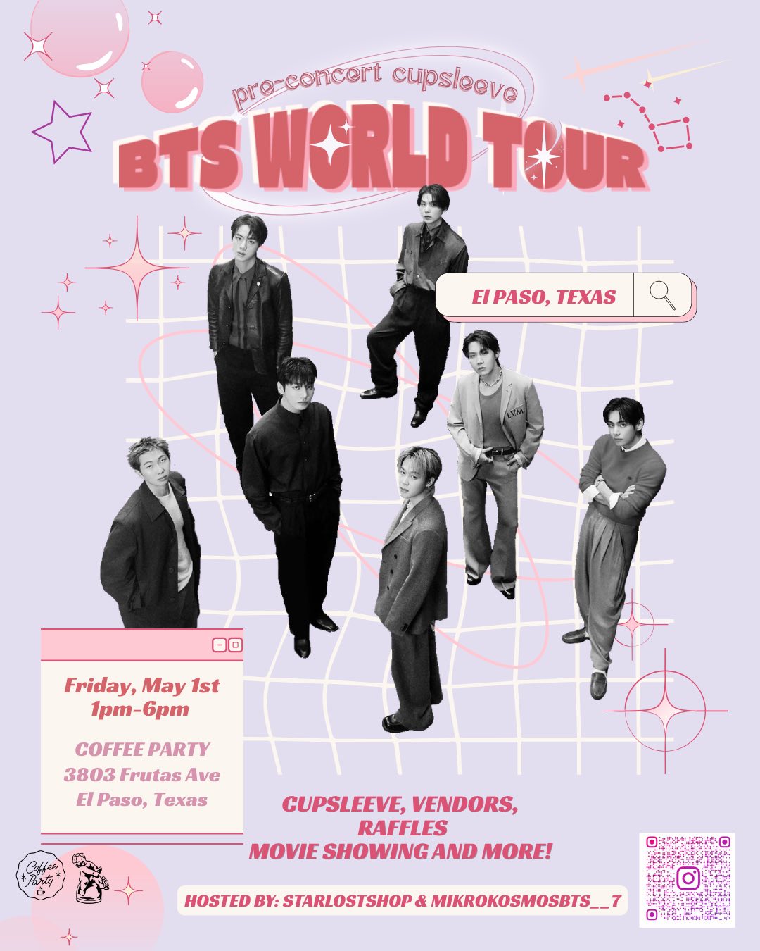 BTS concert cupsleeve vendors announced | El Paso, TX