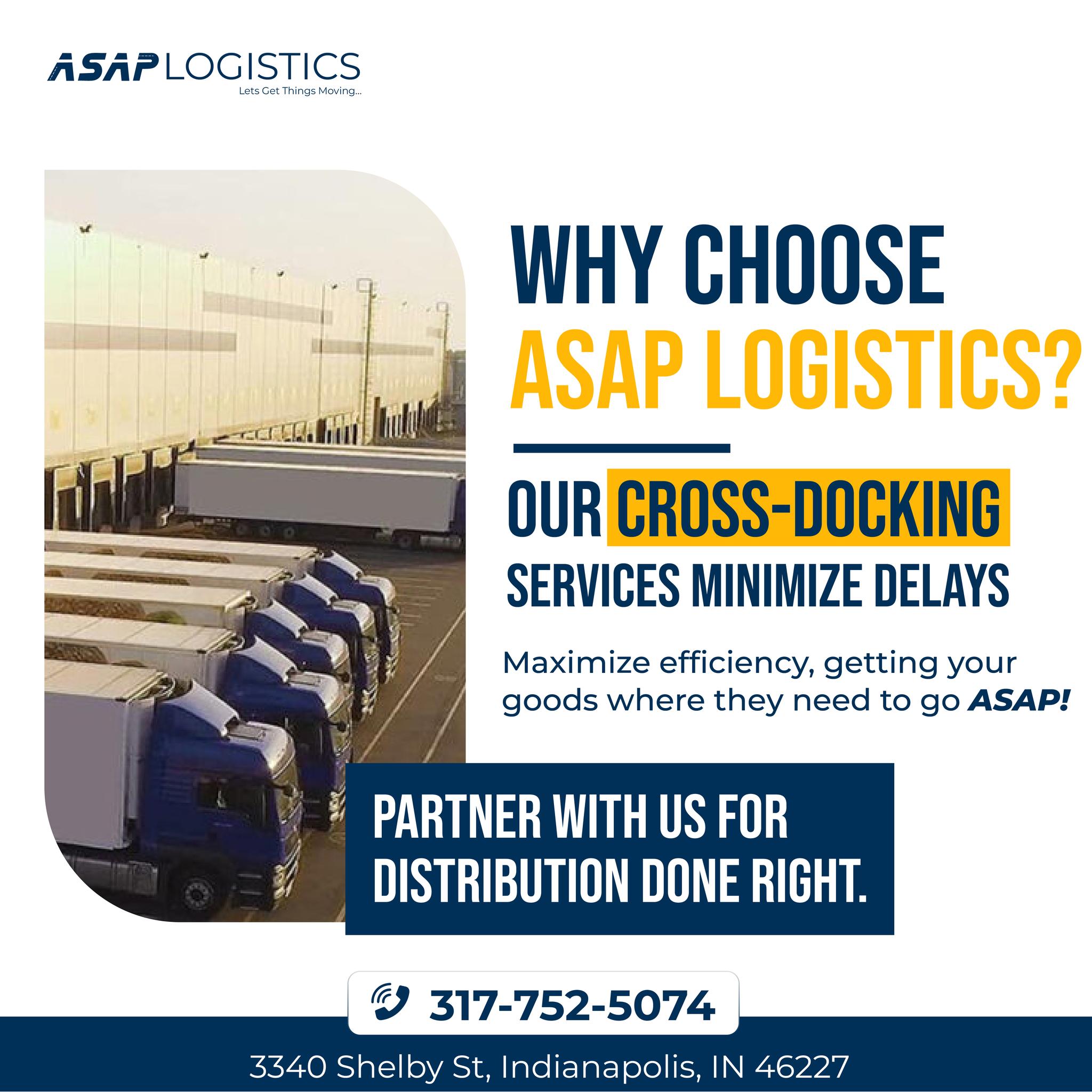 Asap logistics Inc - Warehouse, Storage, Distribution and Cross Dock