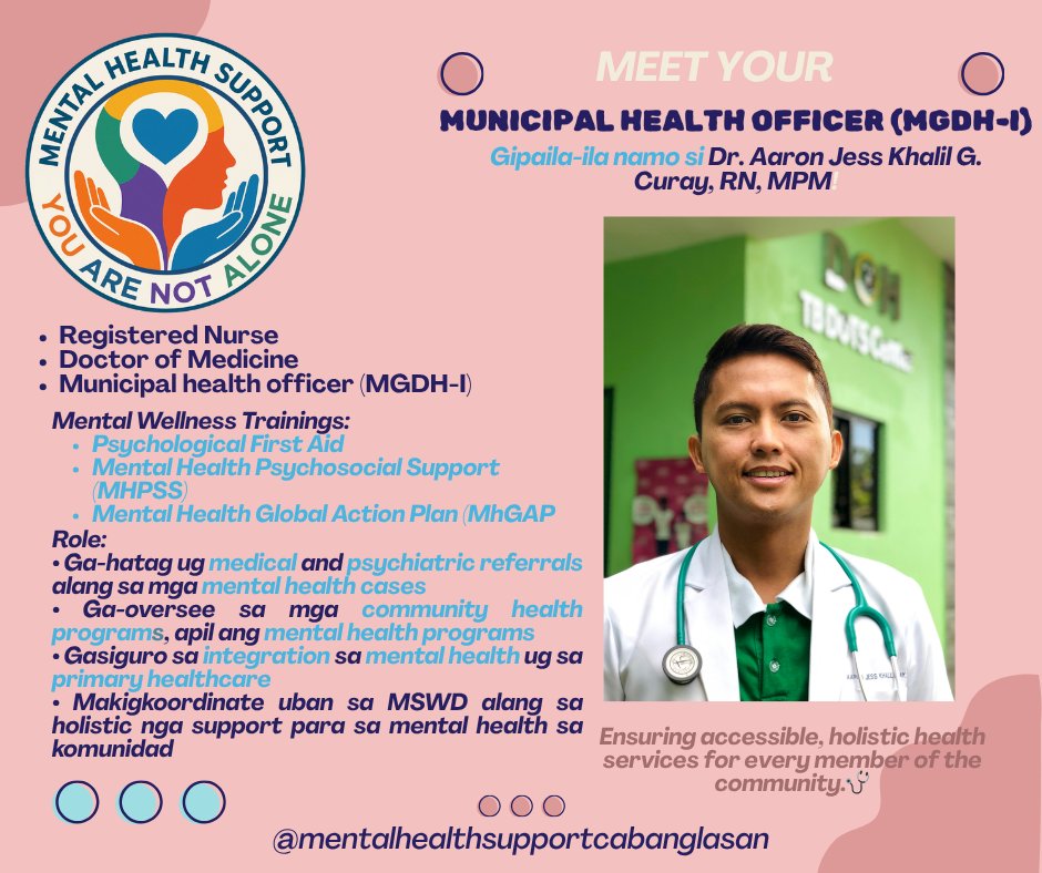 Mental... - Mental Health Support - RHU & MSWD Cabanglasan