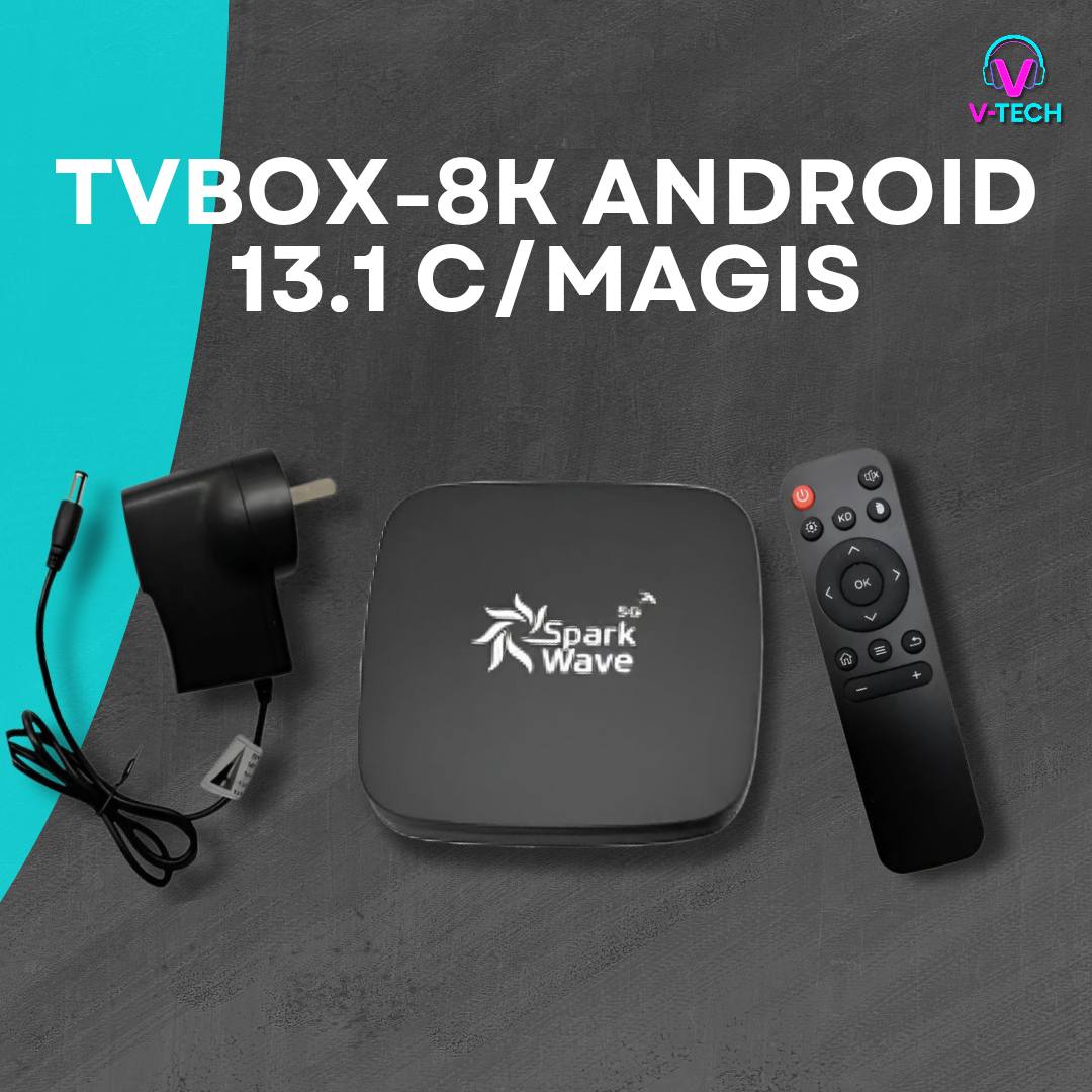 V-tech - $47500 TVBOX-8K TV BOX 8K 8GB/128GB ANDROID 13.1 C/MAGI ...