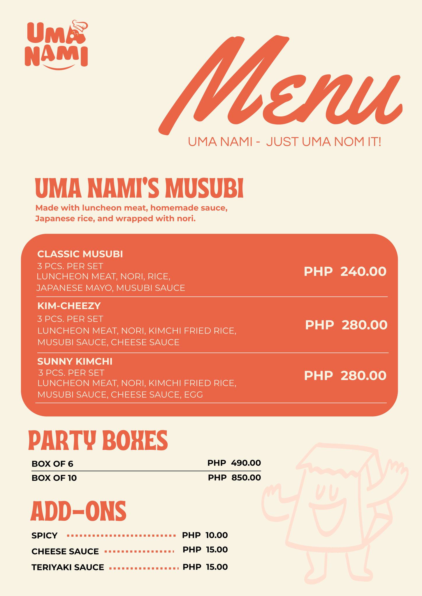 Uma - Our official Menu is here! 🤩 Fresh. Flavorful. Comfort in every ...