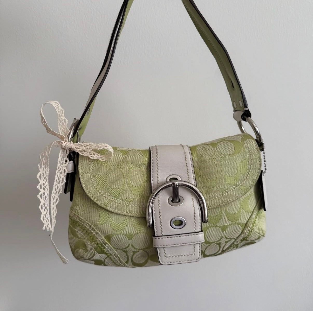 Coach y2k lime green soho bag $260 shipped