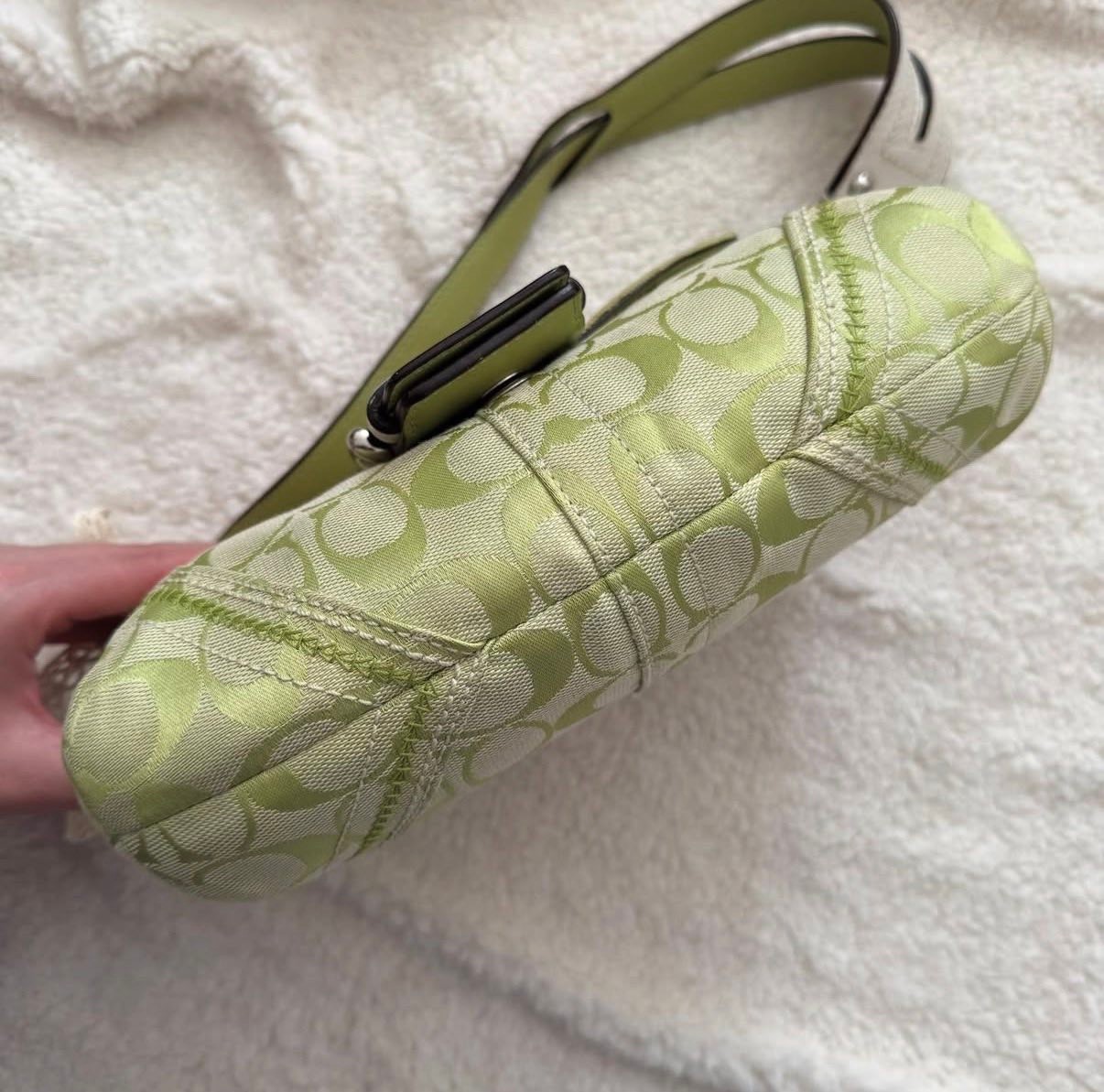 Coach y2k lime green soho bag $260 shipped