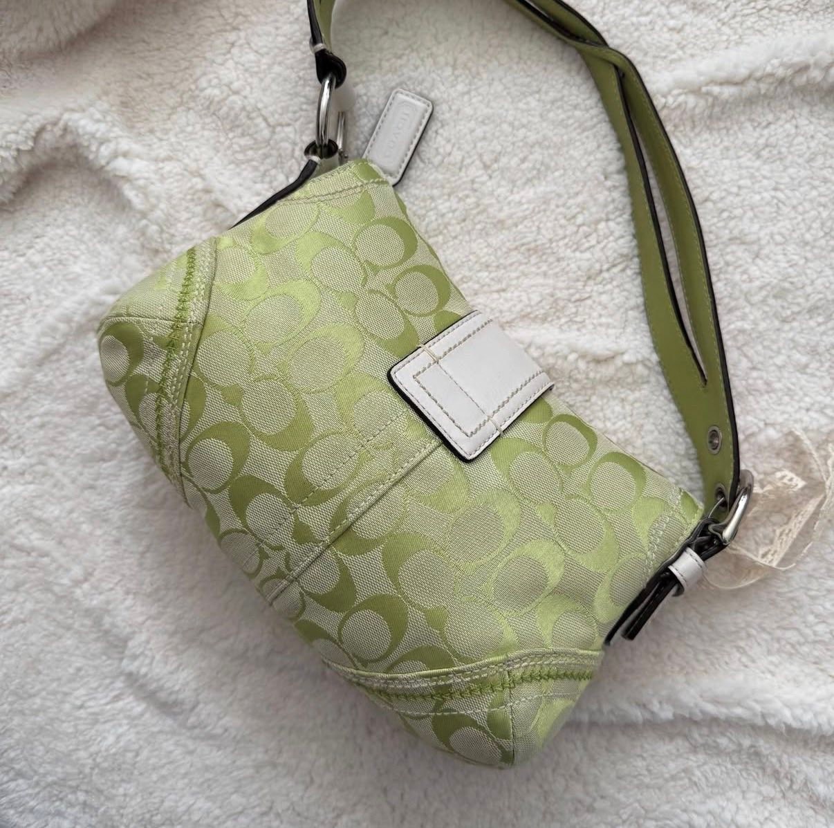 Coach y2k lime green soho bag $260 shipped