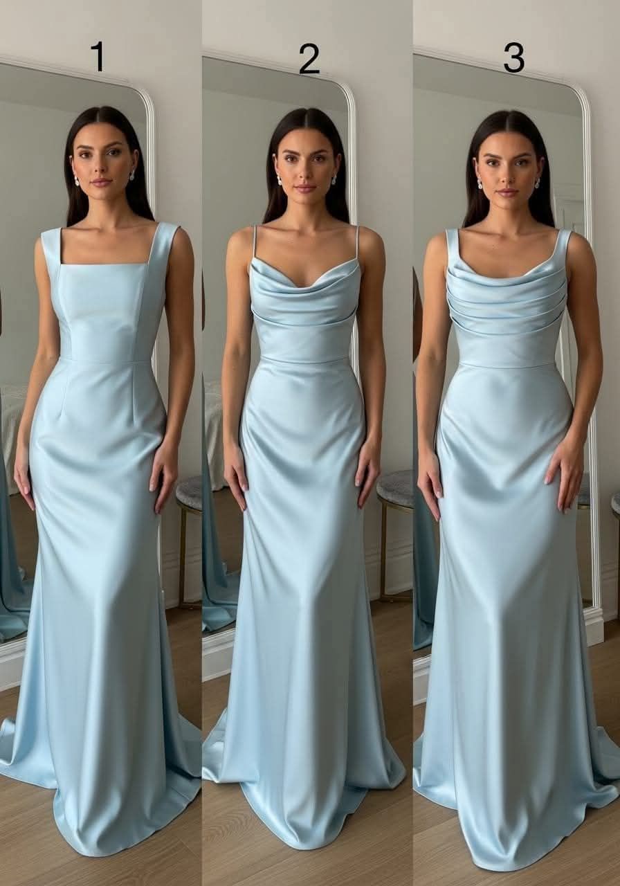 Chiffon or satin for bridesmaid dresses?