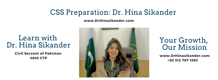CSS Preparation: Dr. Hina Sikander | Facebook