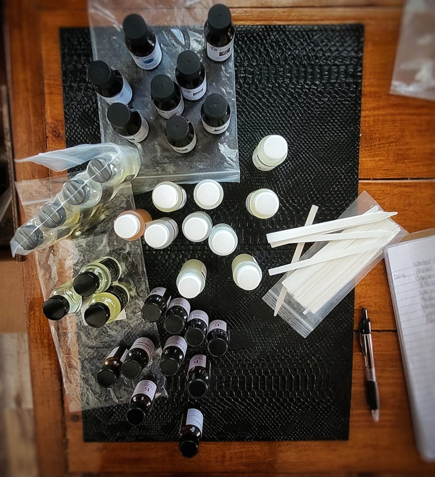 The fragrance menu for our... - Candle Studio and Gallery