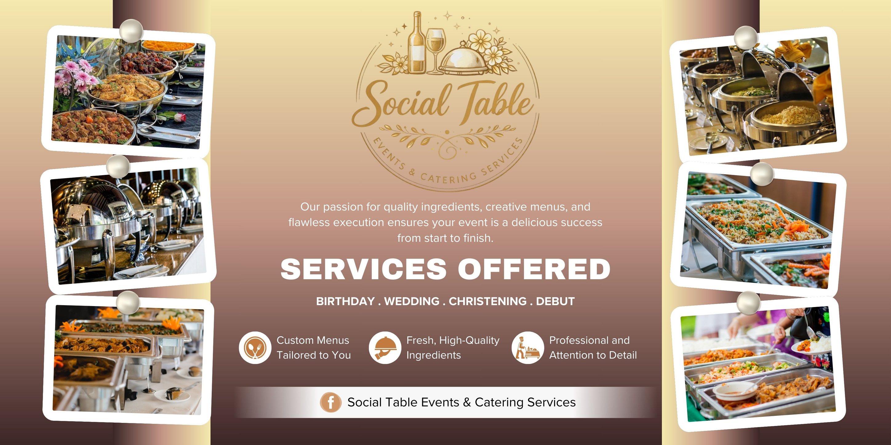 Social Table Events and Catering Services | San Miguel