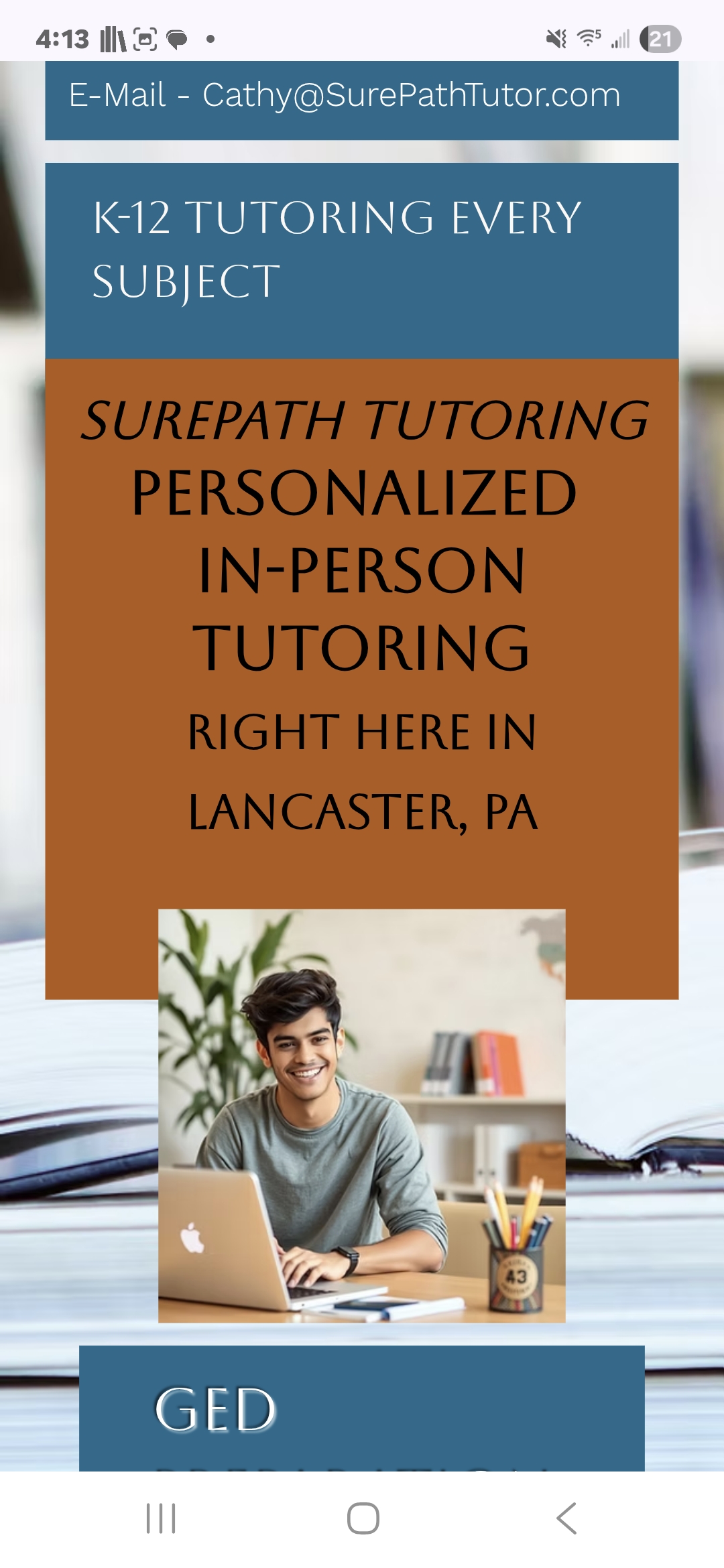 SurePath Tutoring - with Cathy