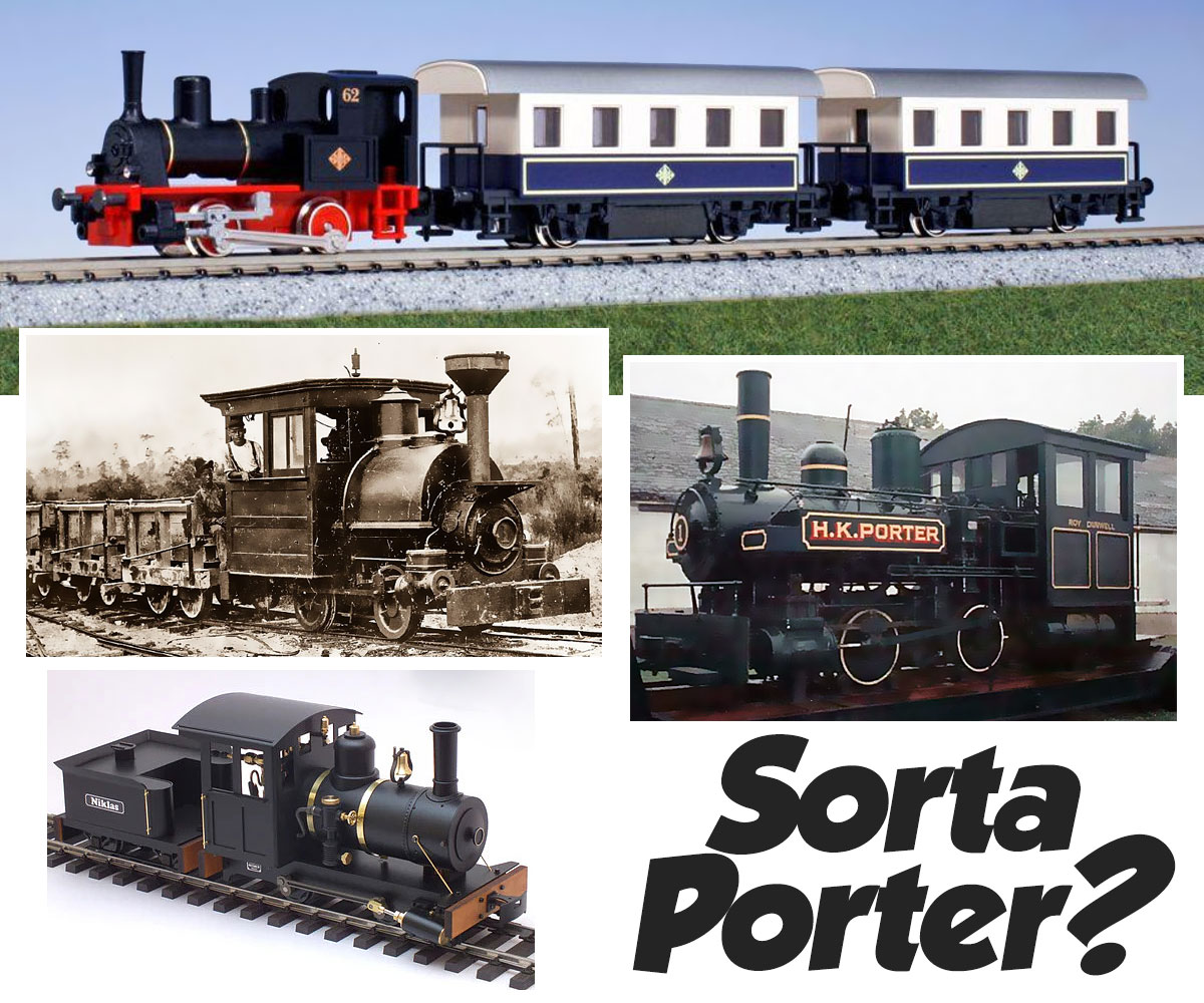 Converting Porter locomotive with Backwoods Miniatures sidetank kit
