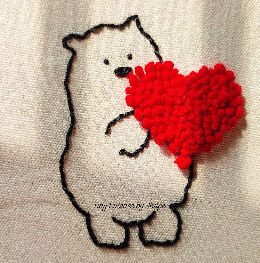 Punch Needle Embroidery Practice Pattern ️ | Tiny Stitches by Shilpe