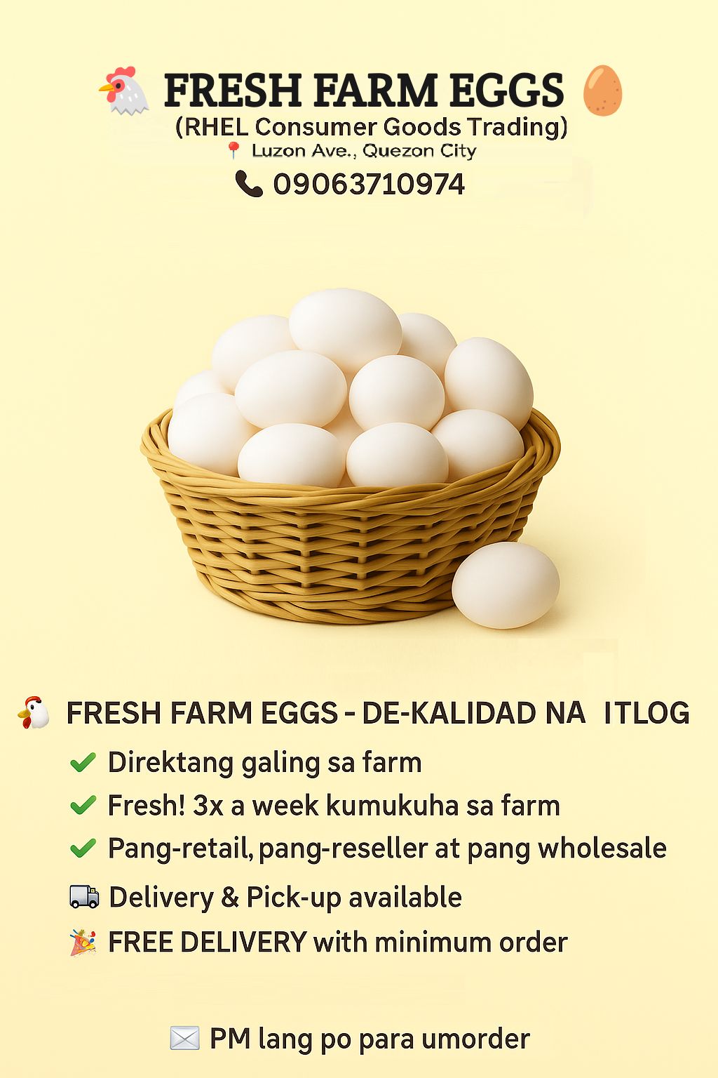 Rice & Eggs Dealer - RHEL Consumer Goods Trading | Quezon City