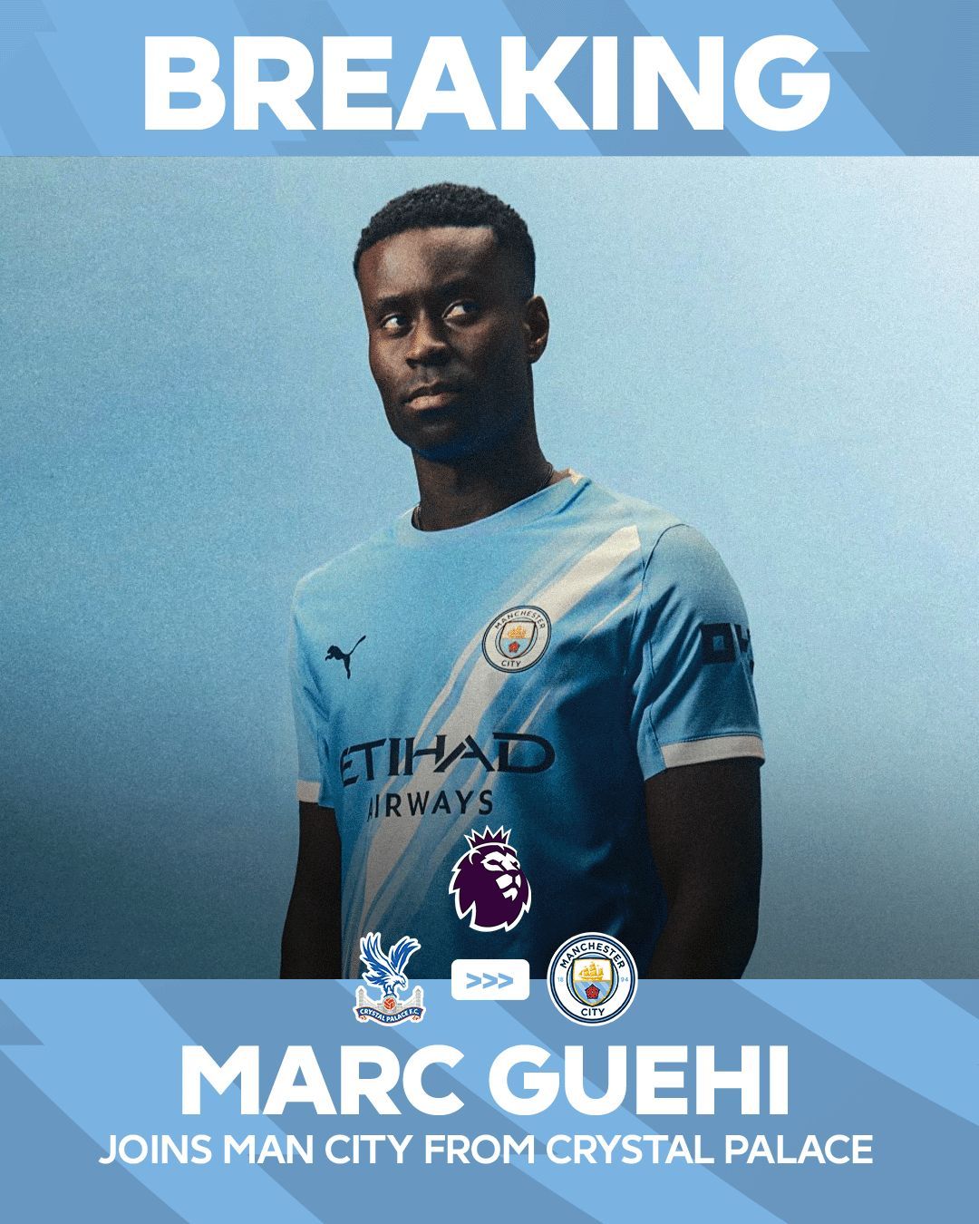 Marc Guehi is officially a #mancity player after an agreement was
