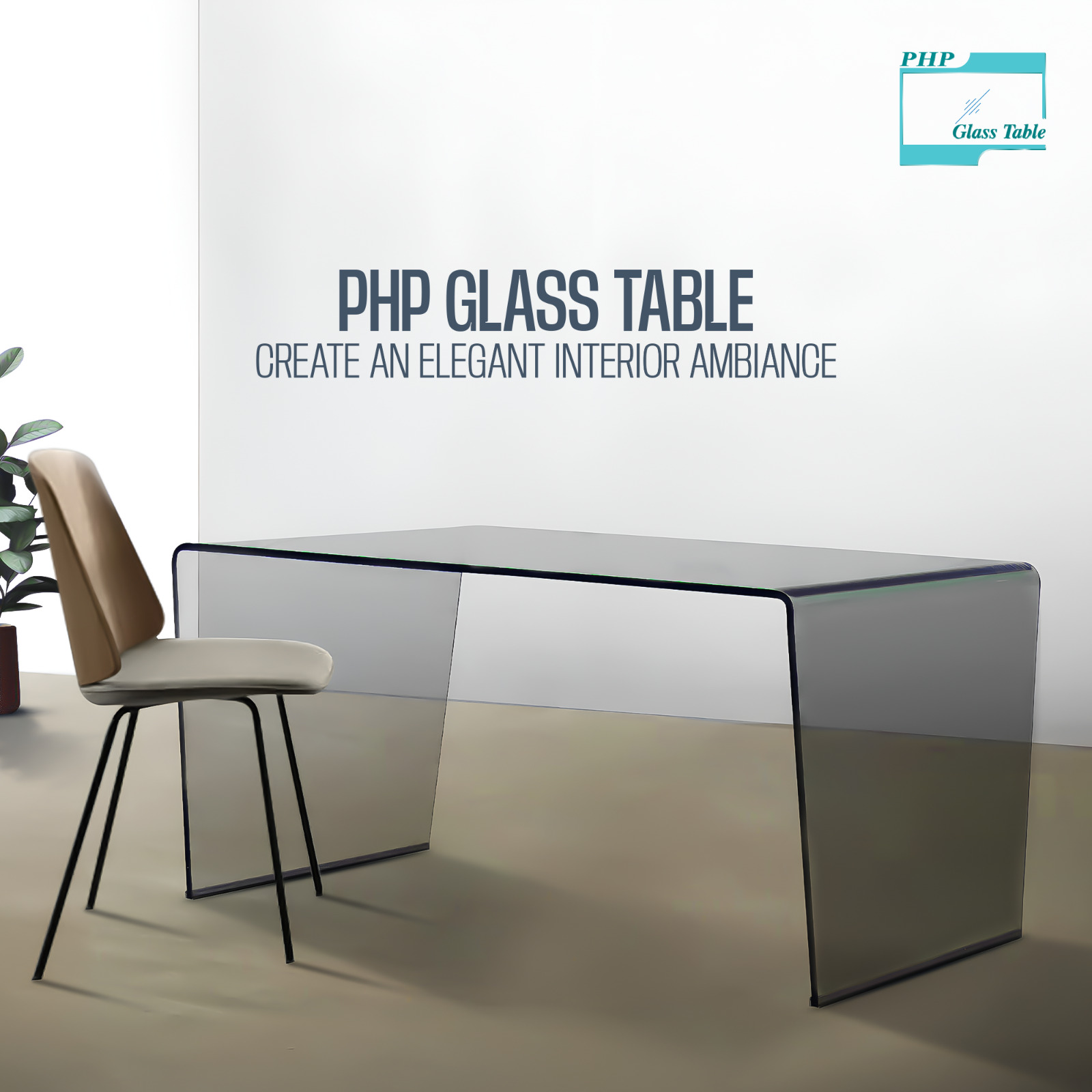 PHP - Enhance your interior with the PHP Glass Table, designed to be ...