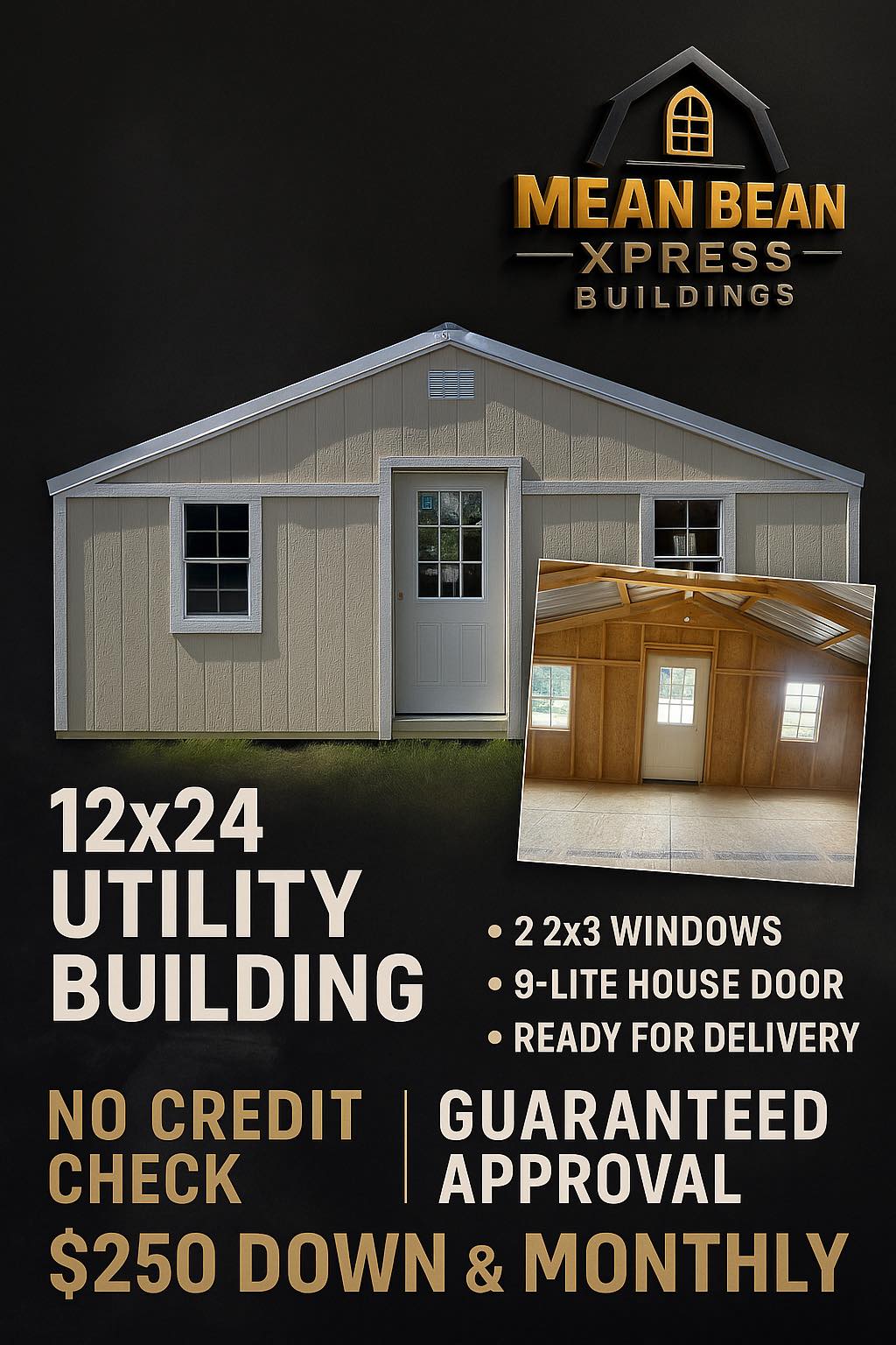 Bean - Check out this 12x24 Utility Building — built tough, clean, and ...