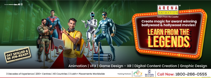 Arena Animation Adajan Surat - Animation and VFX Industry is emerging ...