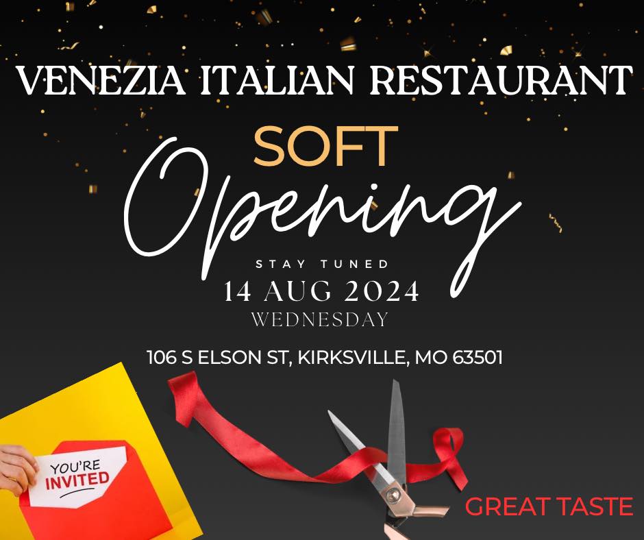 🎉 Soft Opening Announcement 🎉 We are... - Venezia Restaurant | Facebook