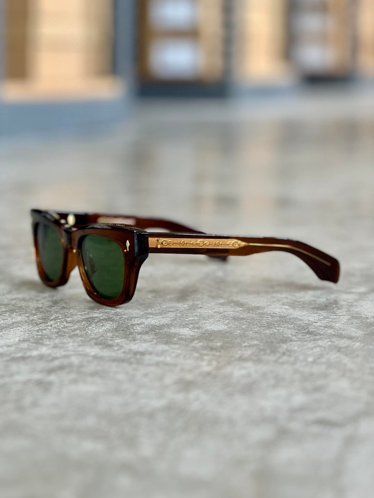 My JMM x Alessandro Squarzi collab Dealan. Hickory with green lenses