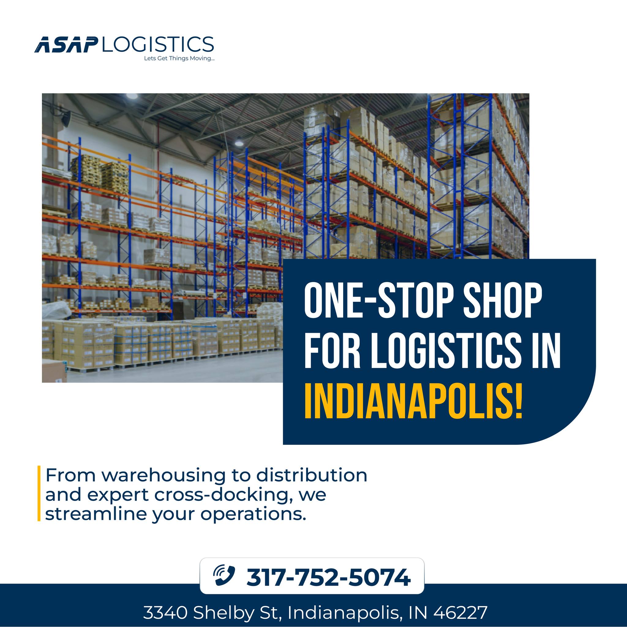 Asap logistics Inc - Warehouse, Storage, Distribution and Cross Dock