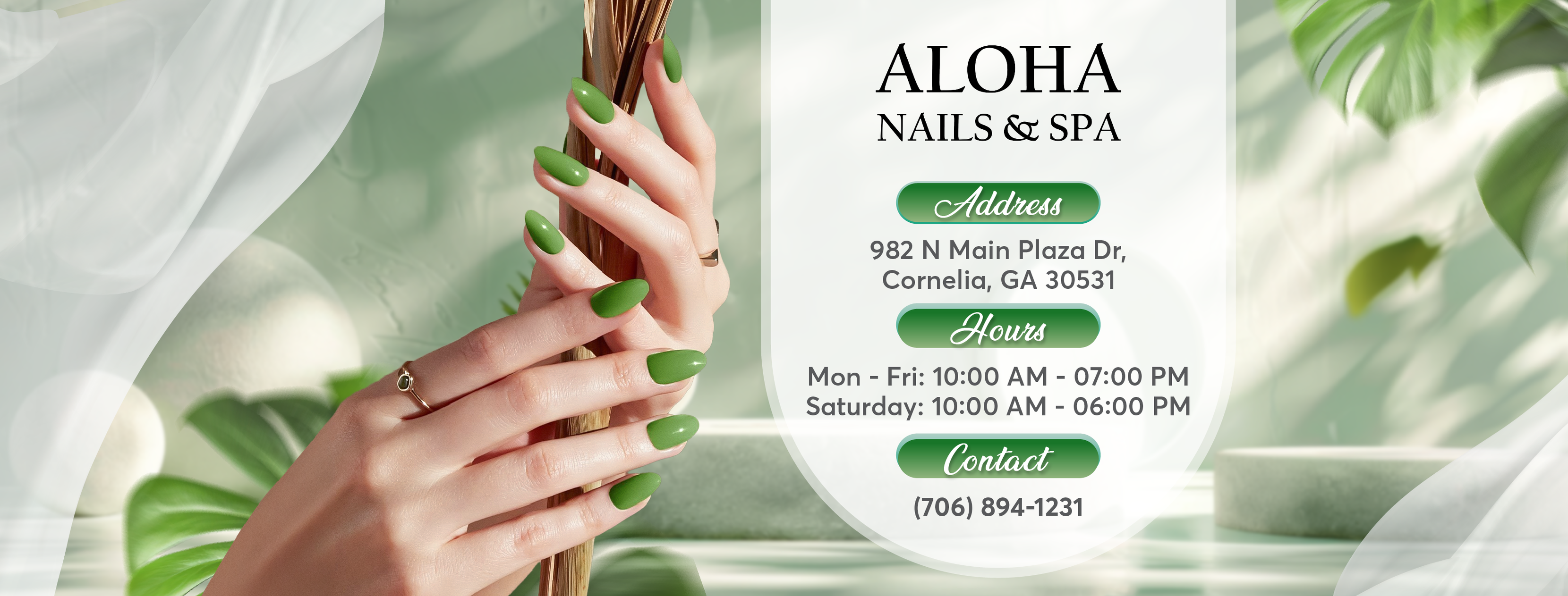 Aloha Nails & Spa | Cornelia GA