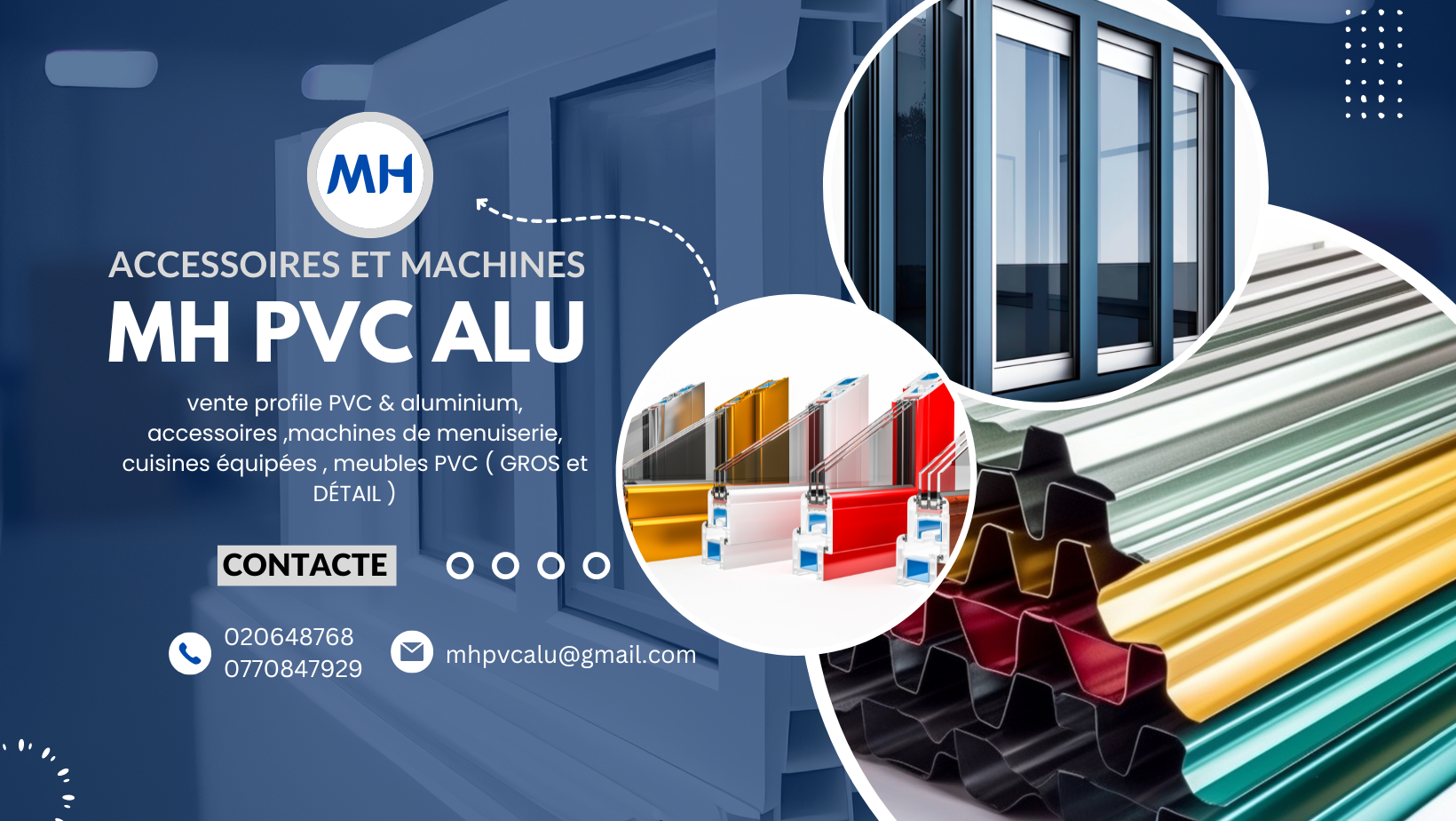 MH PVC ALU Accessories et Machines | Chlef