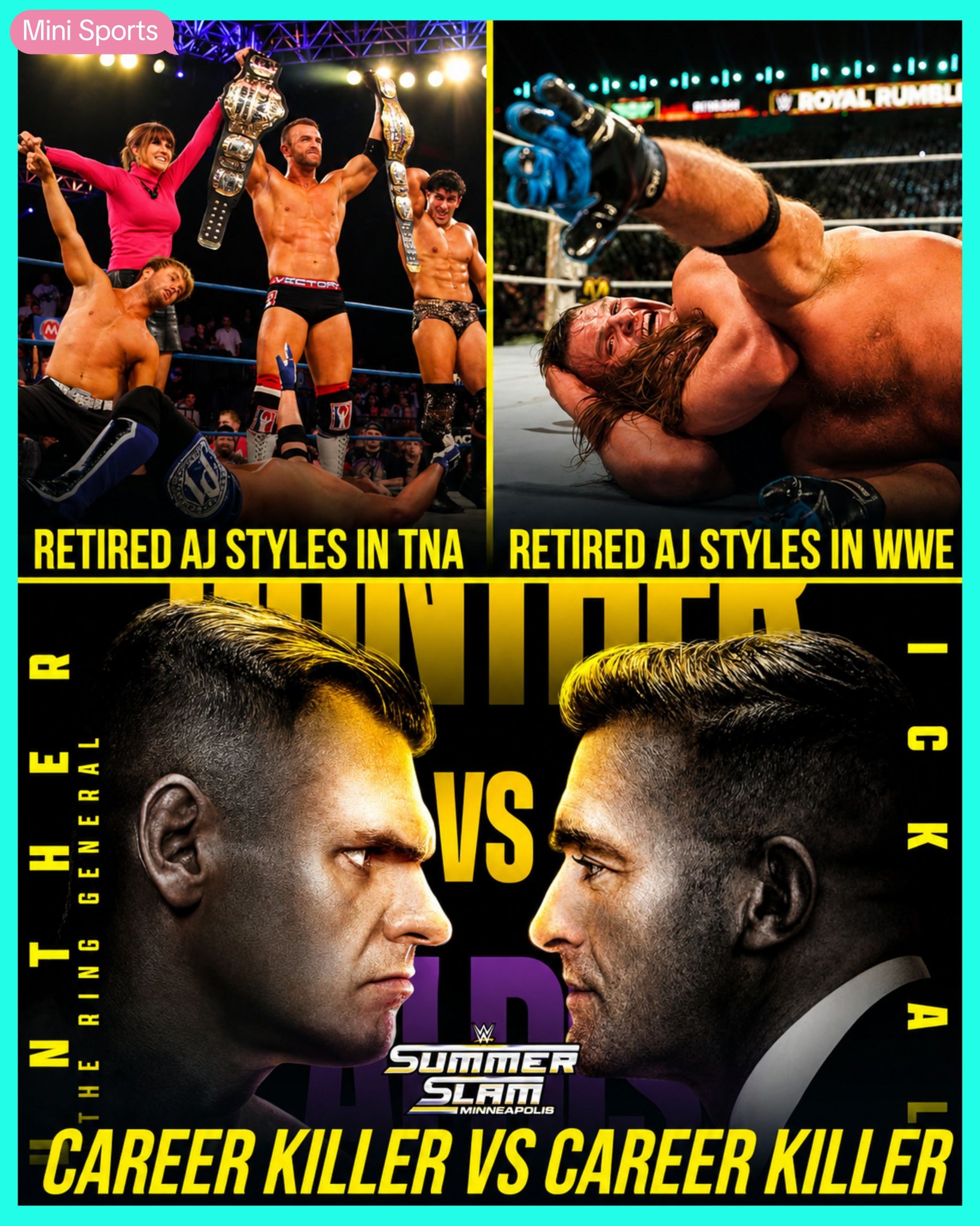 Here's a wild coincidence: The two wrestlers who ended AJ Styles