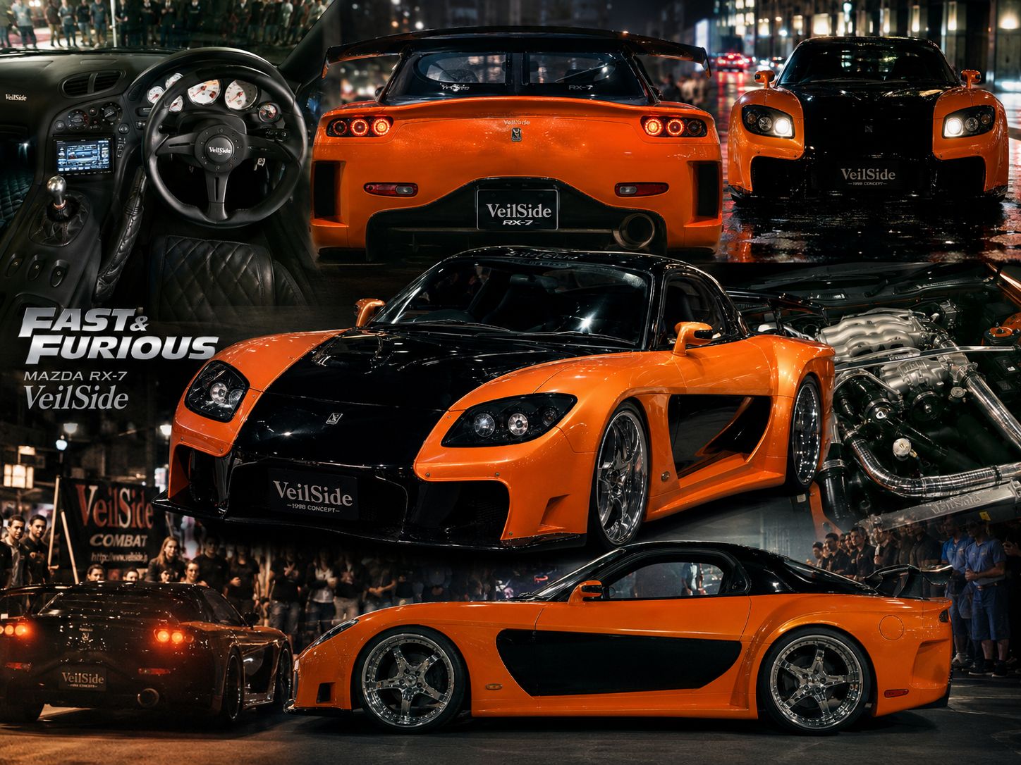 Tokyo Drift Han's 94 Mazda RX-7 Fortune Veilside