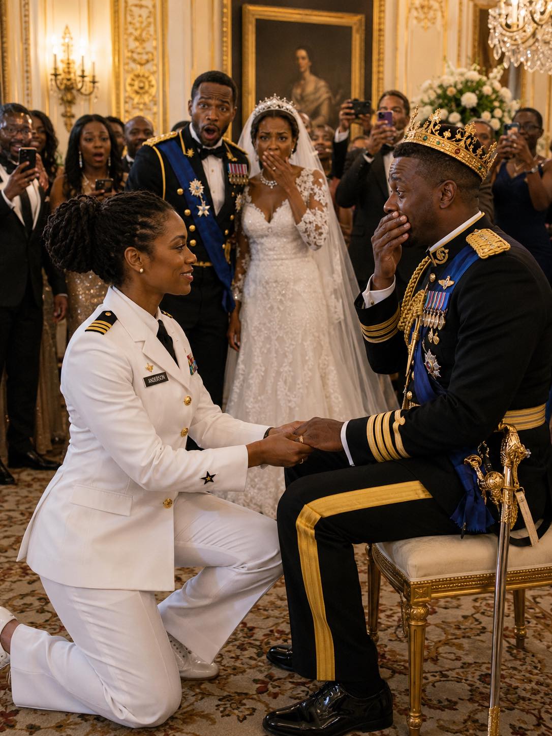 トップス Emily girls set up navy and mary Woman in Navy uniform attends royal wedding after being initially