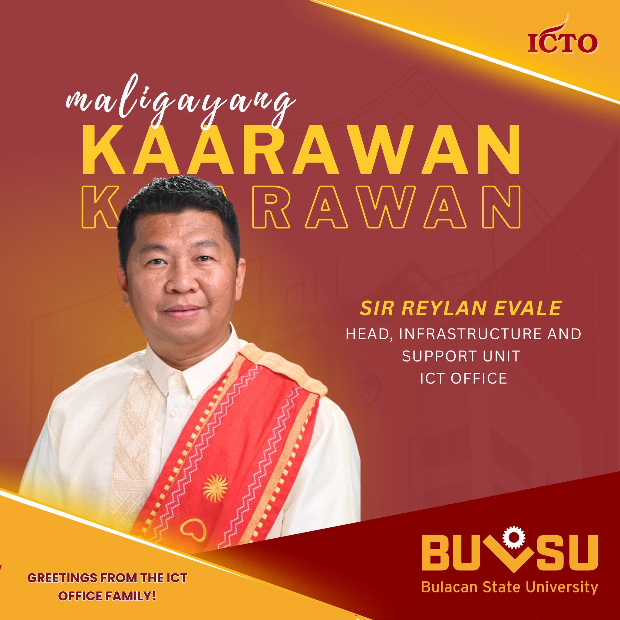 ICTO - Happiest Birthday to the Unit Head of our ICT Infrastructure ...