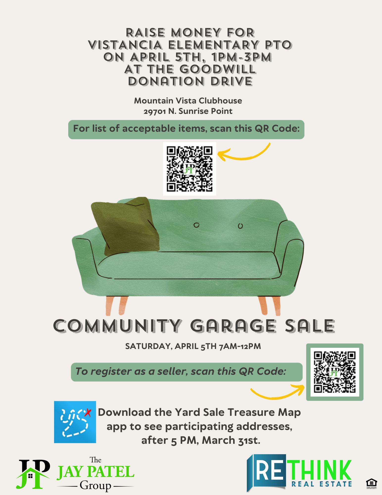 Vistancia - Mark your calendars for the Vistancia Community Garage Sale ...